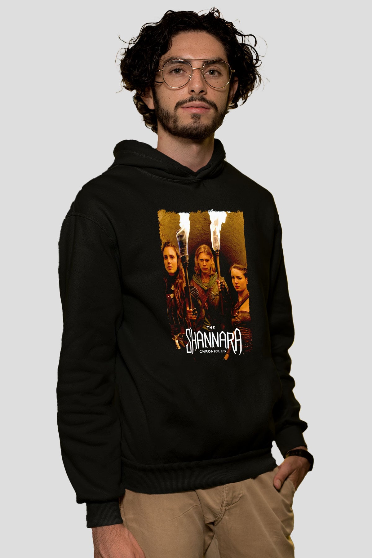 Shannara Chronicles Siyah Unisex Hoodie