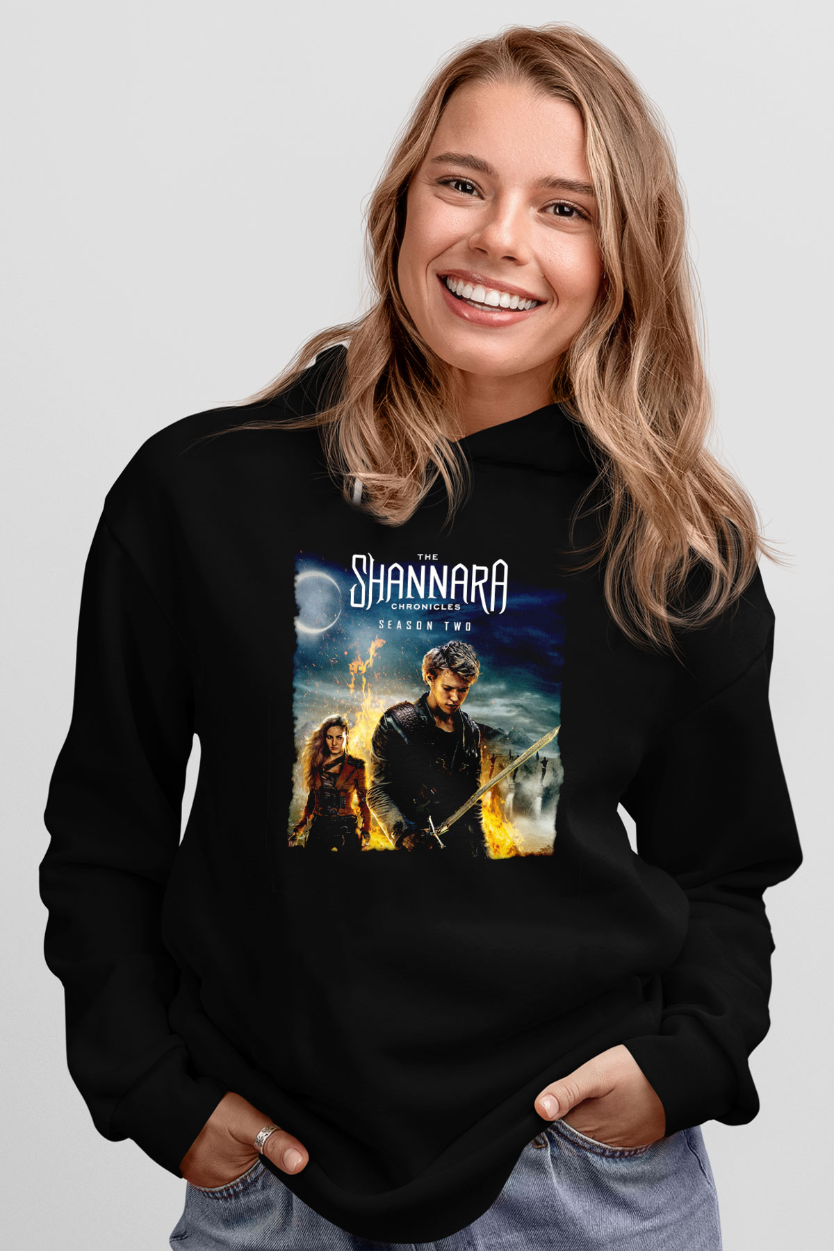 Shannara Chronicles Siyah Unisex Hoodie
