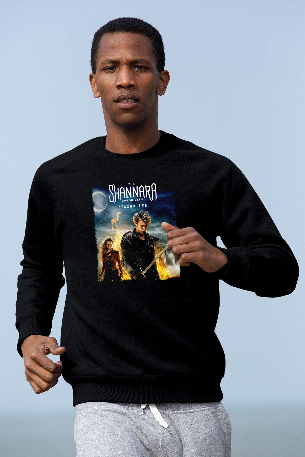 Shannara Chronicles Siyah Unisex Sweatshirt