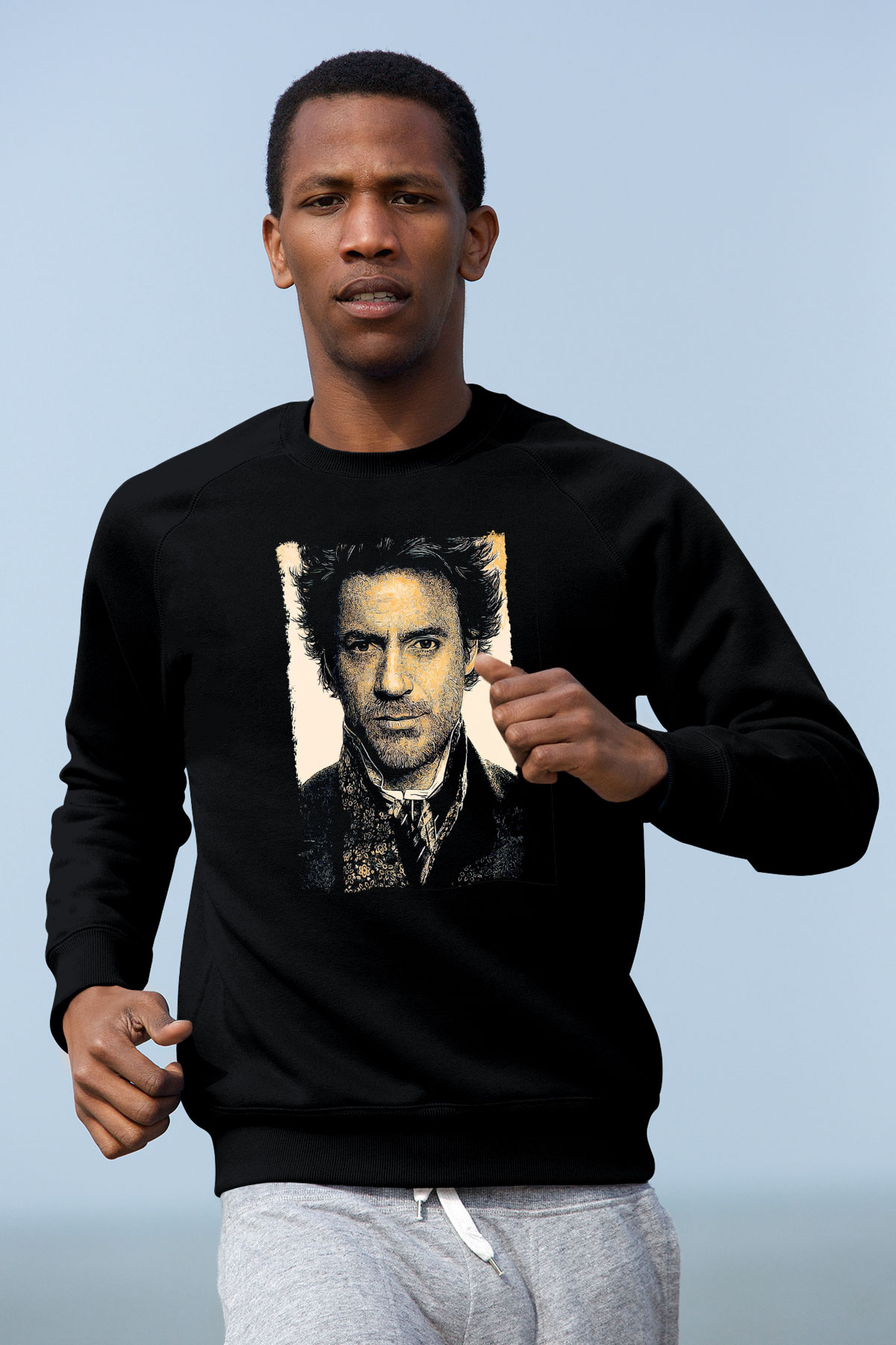 Sherlock Beyaz Unisex Sweatshirt