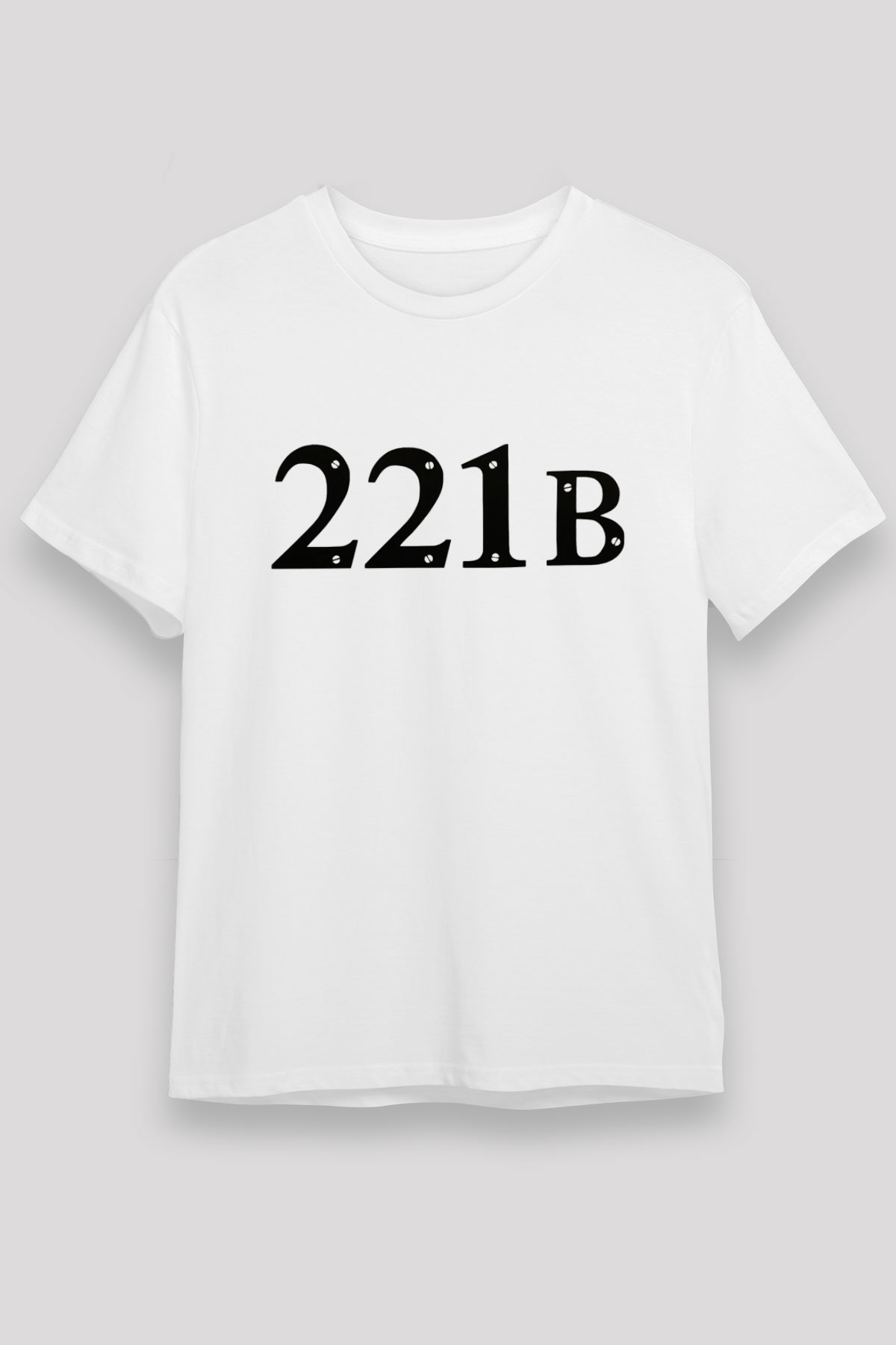 Sherlock Beyaz Unisex Tişört T-Shirt