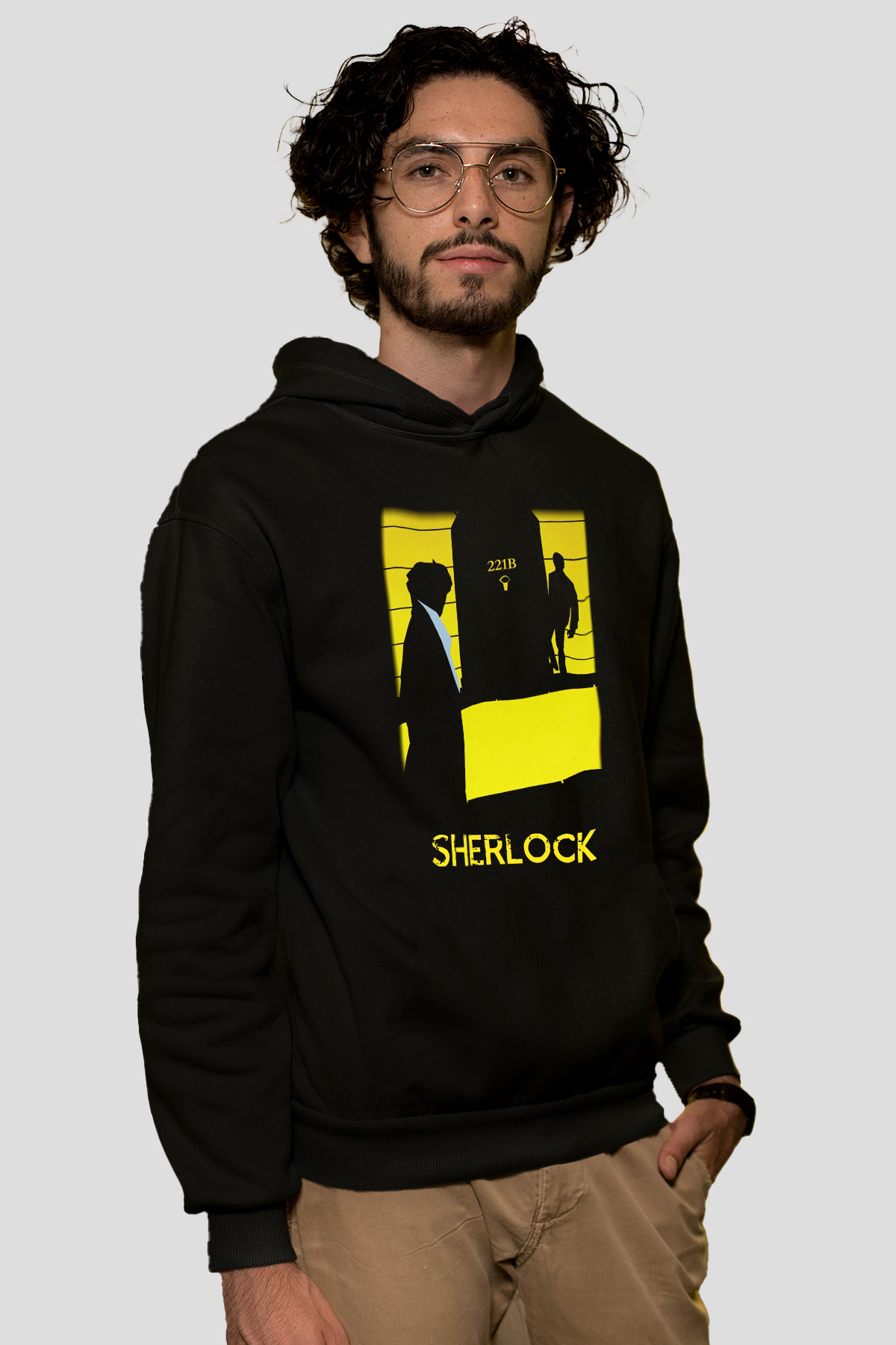 Sherlock Siyah Unisex Hoodie