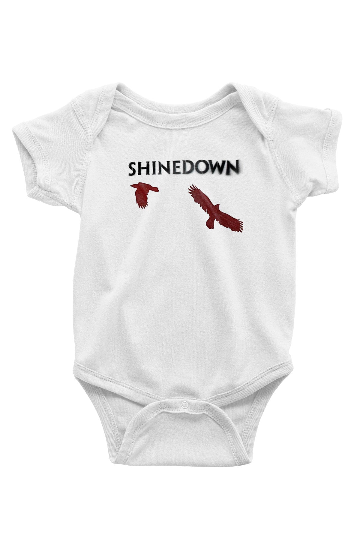Shinedown Baskılı Beyaz Unisex Bebek Body - Zıbın