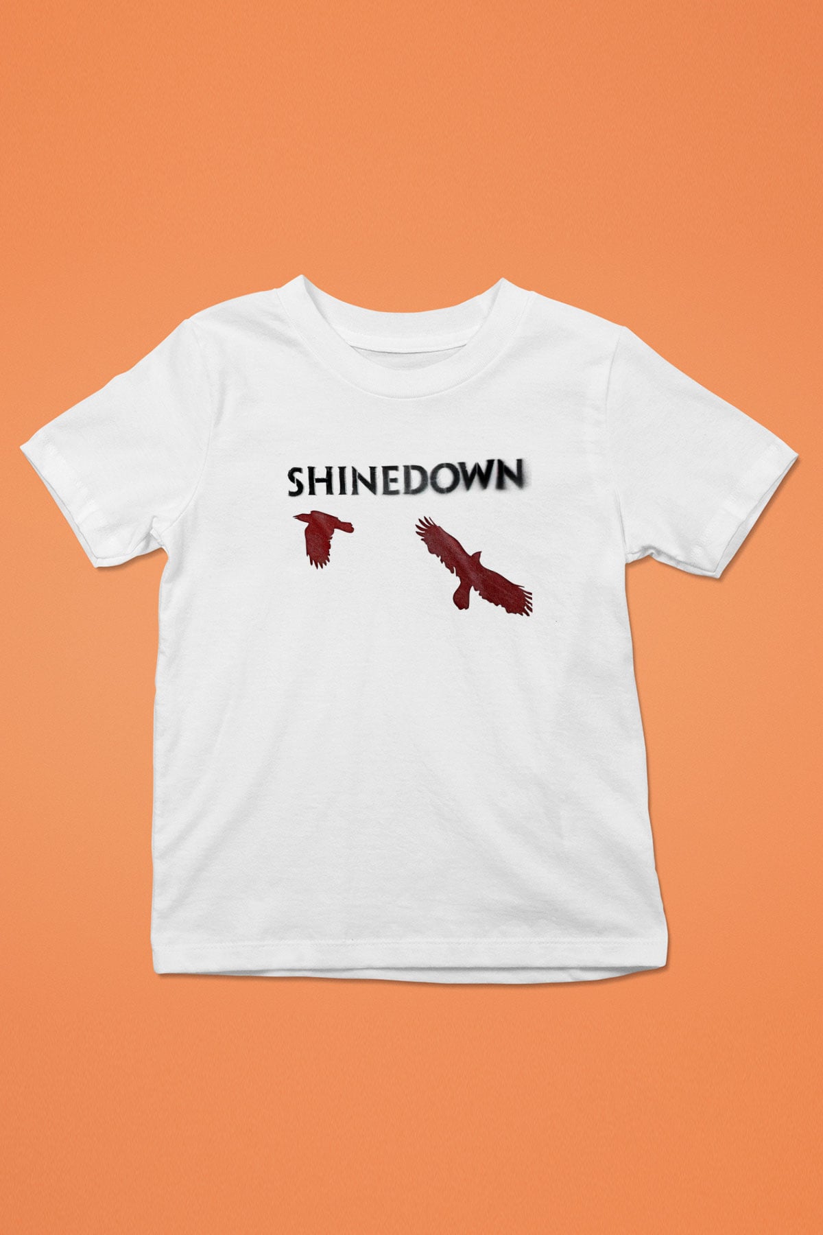 Shinedown Baskılı Beyaz Unisex Beyaz Çocuk Tişört - Tshirt