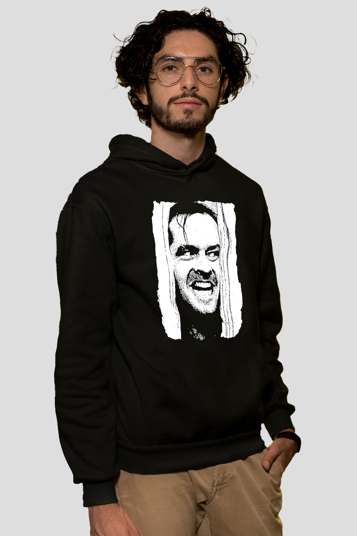 Shining Siyah Unisex Hoodie