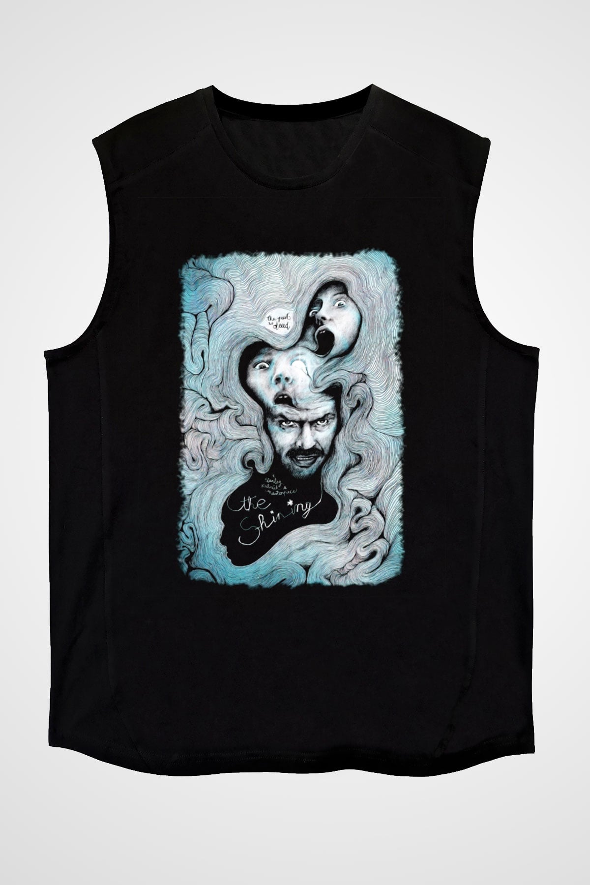 Shining Siyah Unisex Kolsuz Tişört