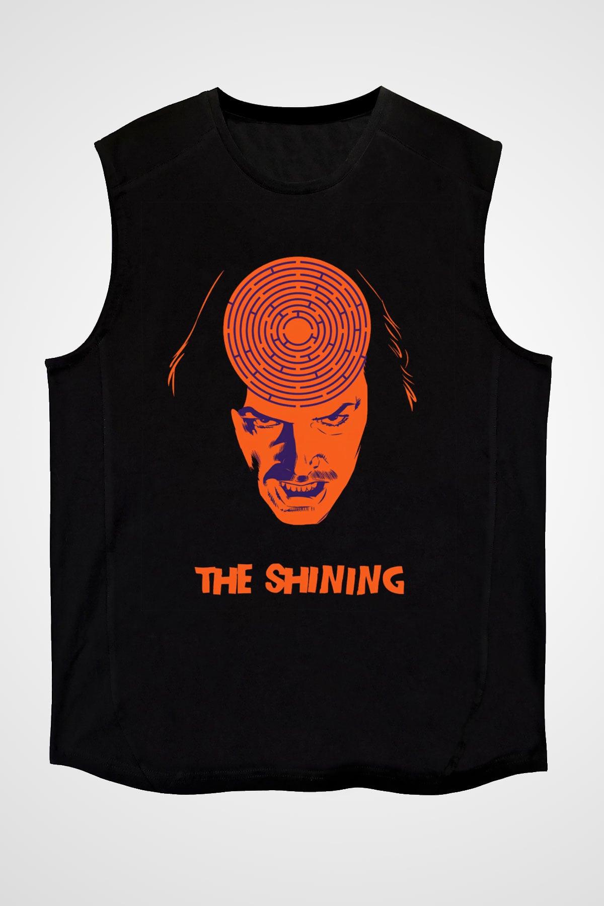 Shining Siyah Unisex Kolsuz Tişört