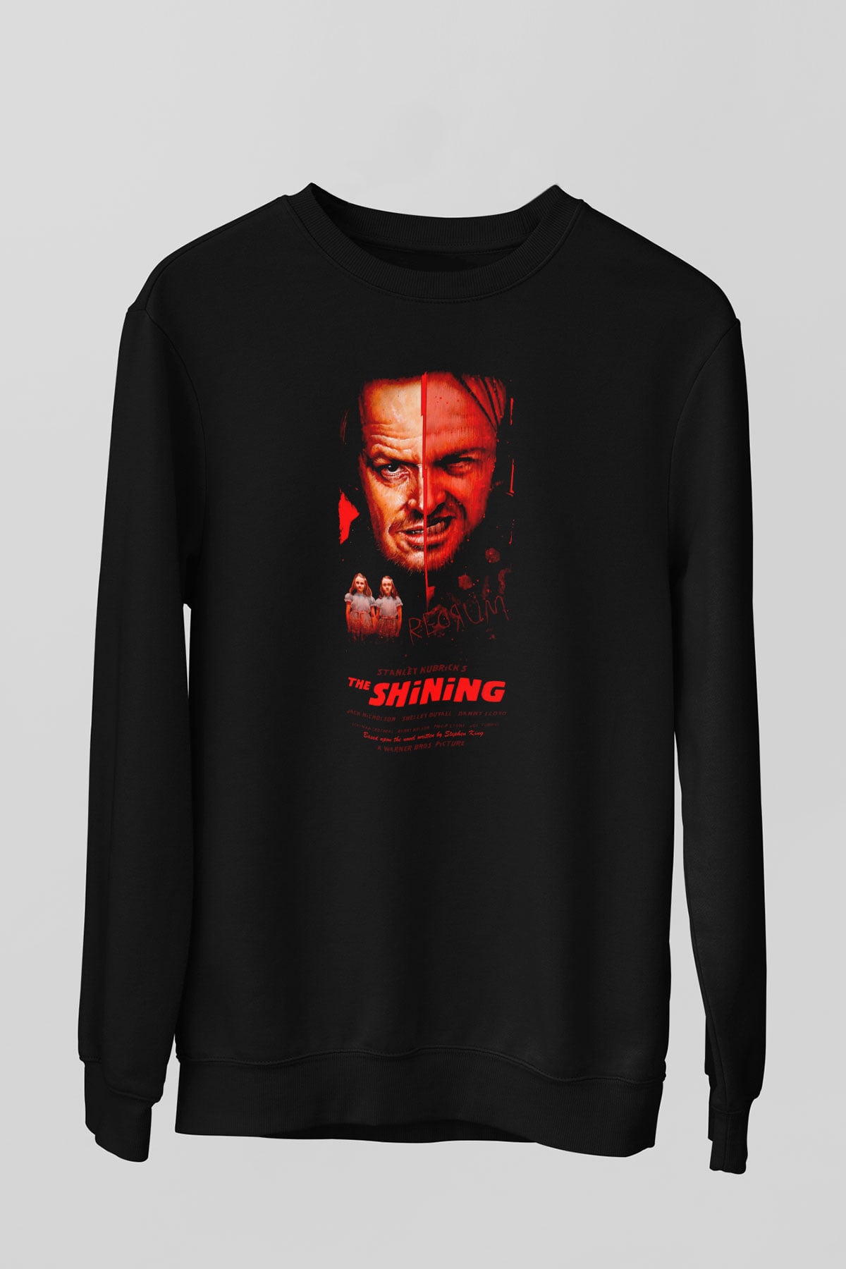 Shining Siyah Unisex  Sweatshirt