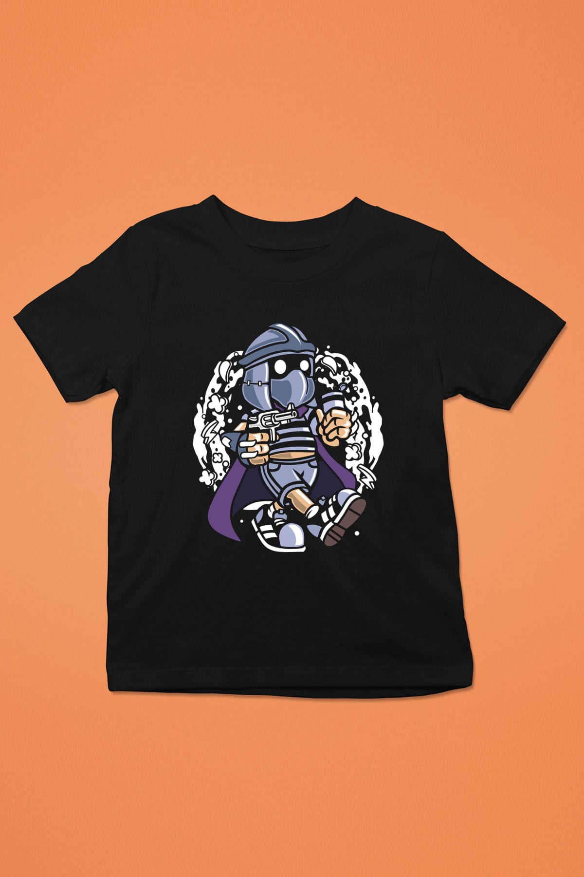 Shredder Bastard Baskılı Siyah Çocuk Unisex Tshirt