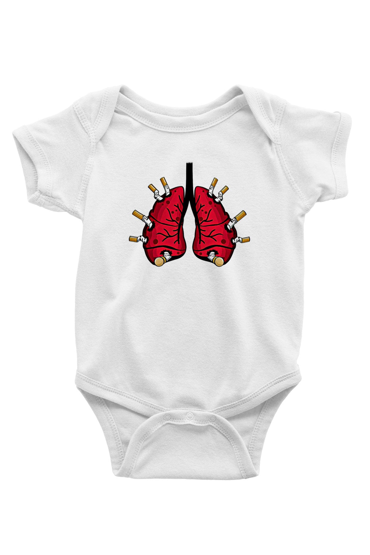 Sigarayı Bırakma Günü Baskılı Beyaz Unisex Bebek Body - Zıbın