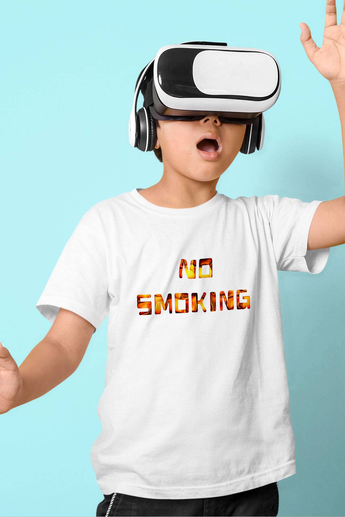Sigarayı Bırakma Günü Baskılı Beyaz Unisex Beyaz Çocuk Tişört - Tshirt