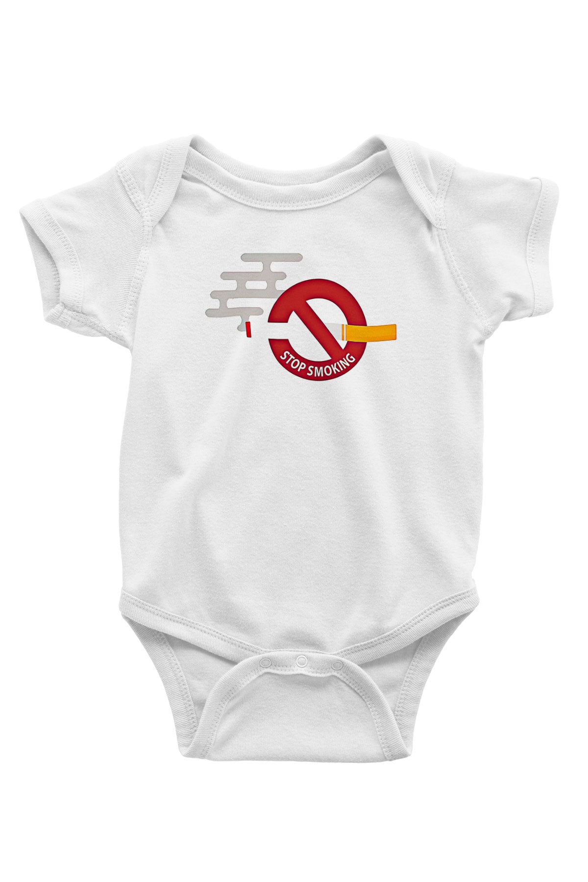 Sigarayı Bırakma Günü Baskılı Beyaz Unisex Bebek Body - Zıbın