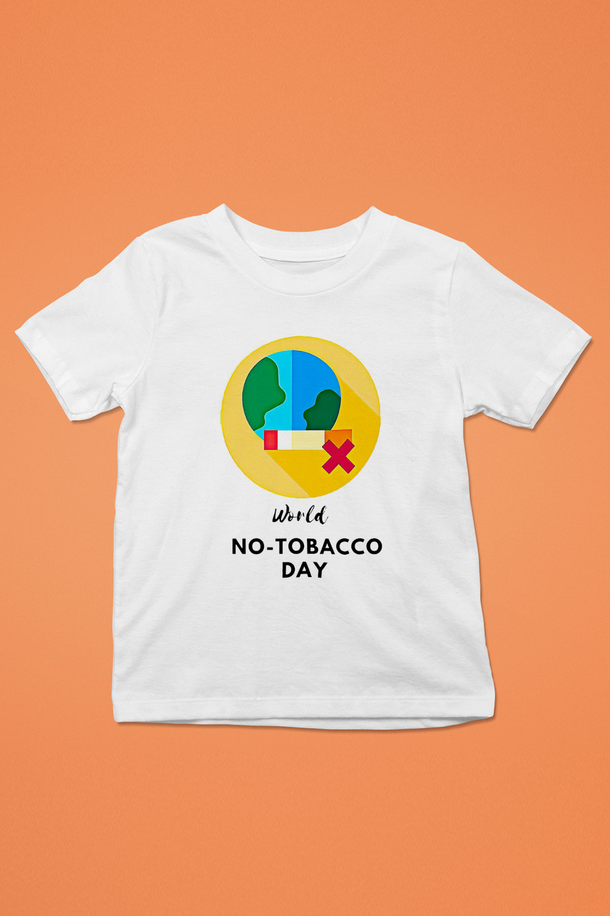 Sigarayı Bırakma Günü Baskılı Beyaz Unisex Beyaz Çocuk Tişört - Tshirt