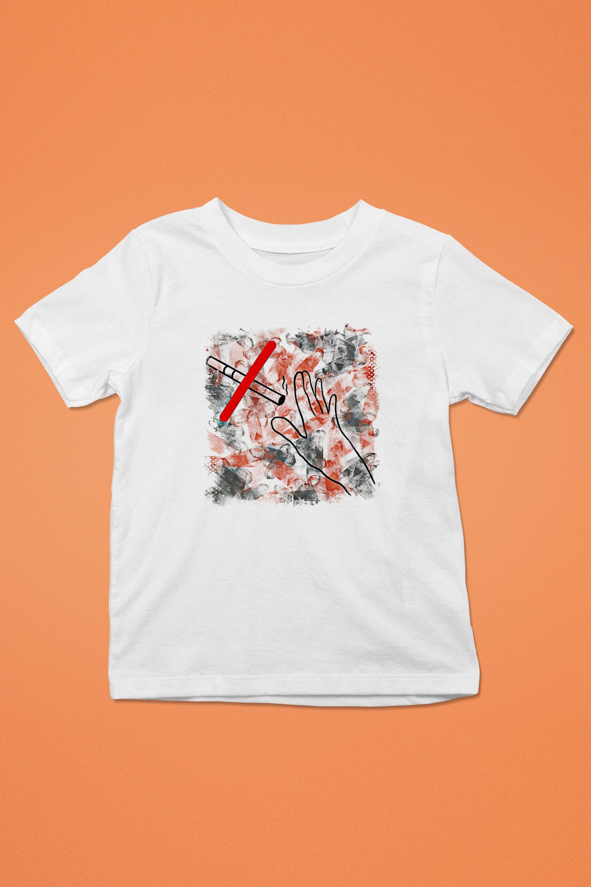 Sigarayı Bırakma Günü Baskılı Beyaz Unisex Beyaz Çocuk Tişört - Tshirt