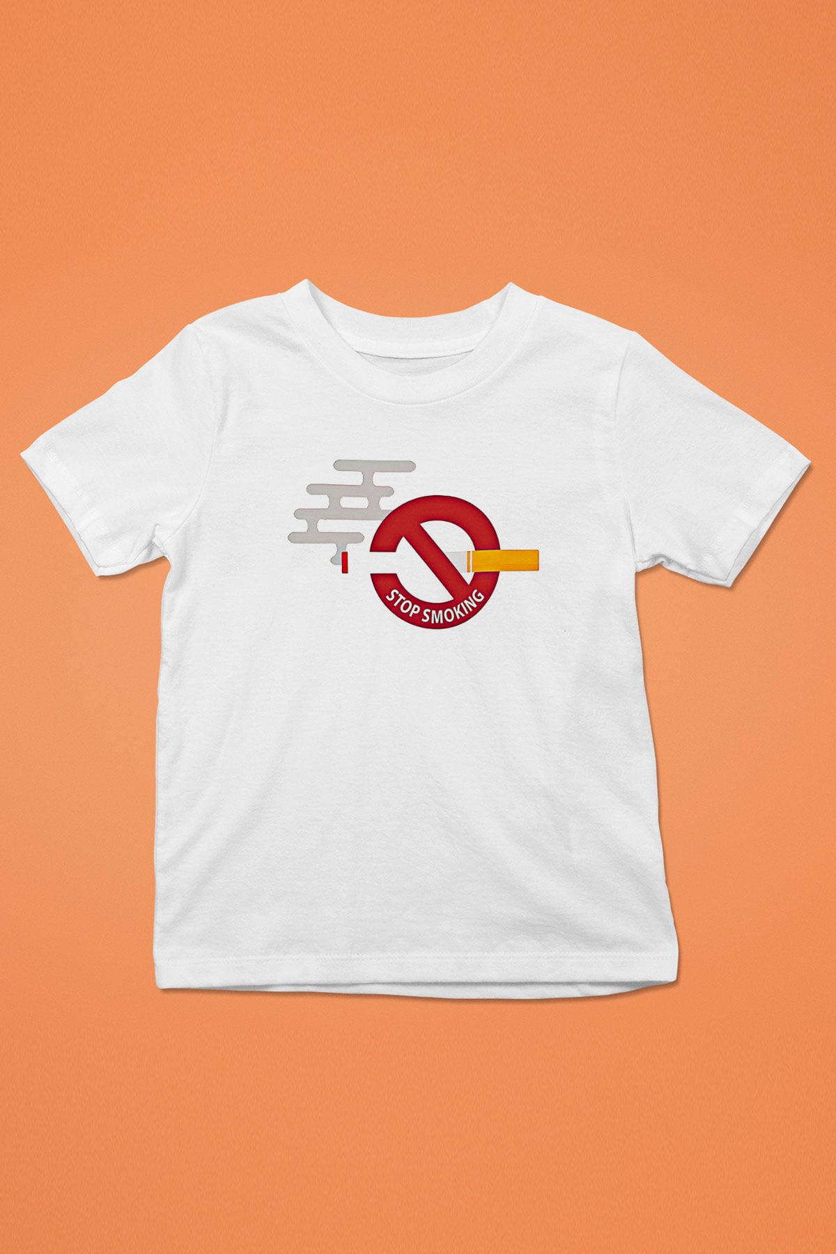 Sigarayı Bırakma Günü Baskılı Beyaz Unisex Beyaz Çocuk Tişört - Tshirt