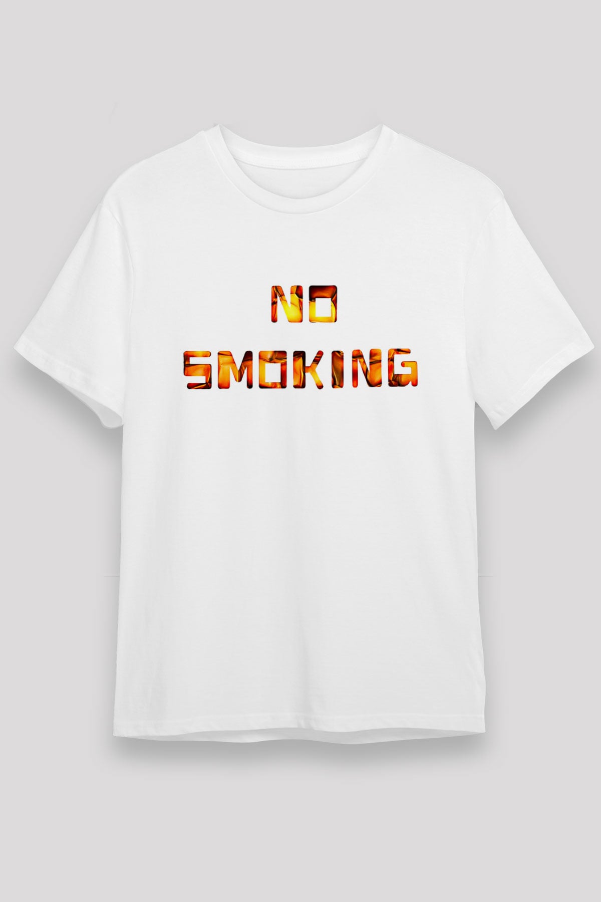 Sigarayı Bırakma Günü Baskılı Unisex Beyaz Tişört - Tshirt