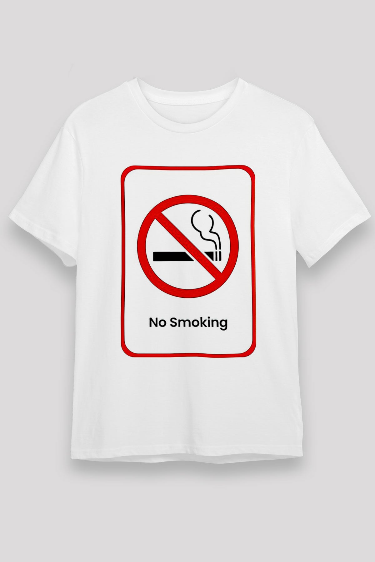 Sigarayı Bırakma Günü Baskılı Unisex Beyaz Tişört - Tshirt