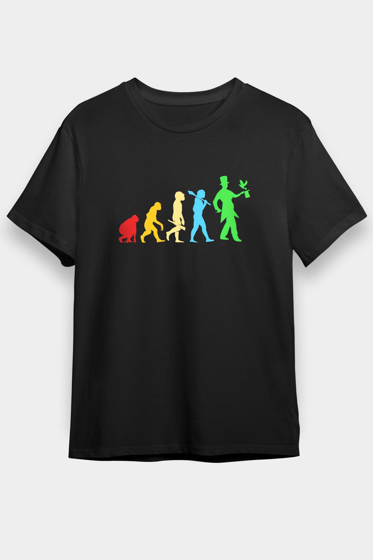 Sihirbaz Siyah Unisex Tişört T-Shirt - TişörtFabrikası