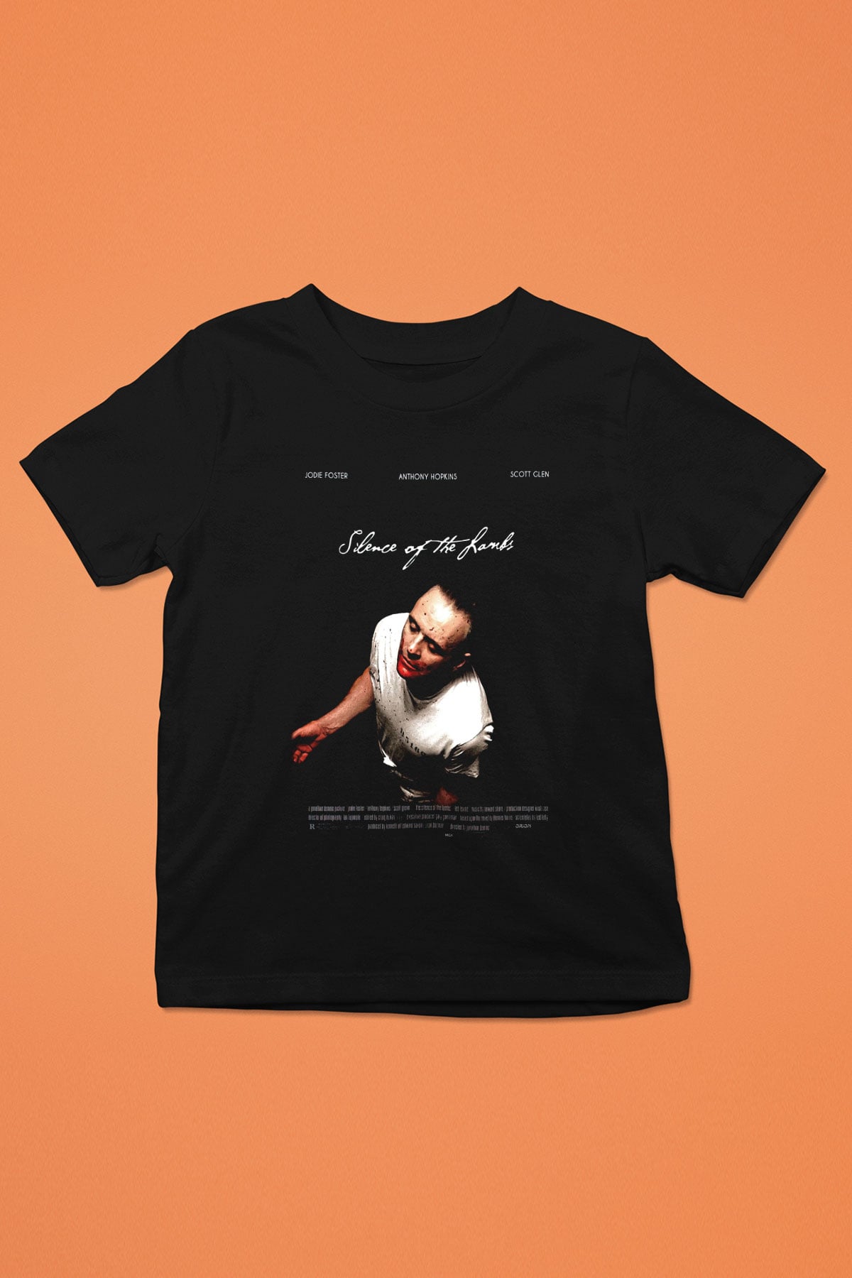 Silence of the Lambs Siyah Unisex Çocuk Tişört