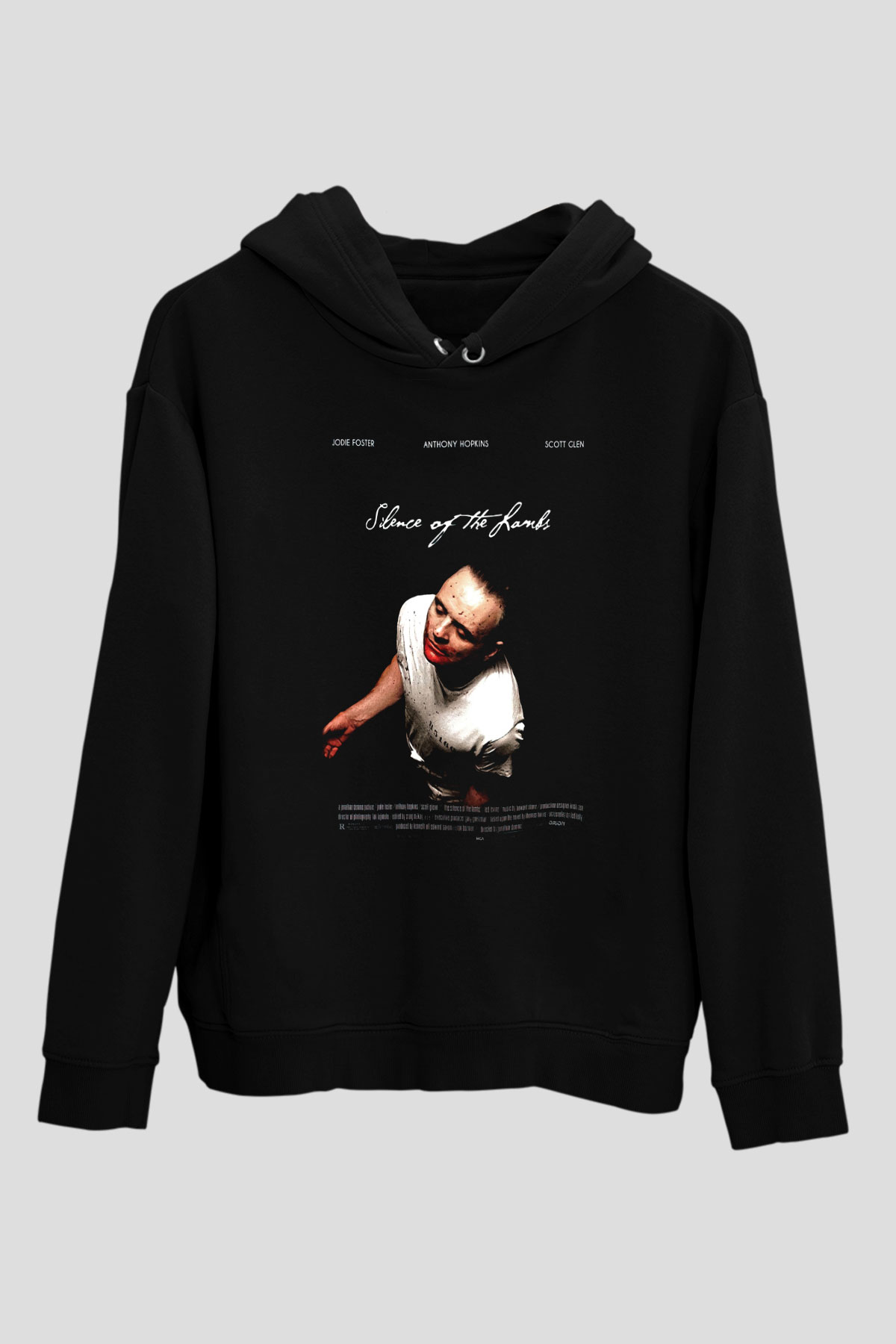 Silence of the Lambs Siyah Unisex Hoodie