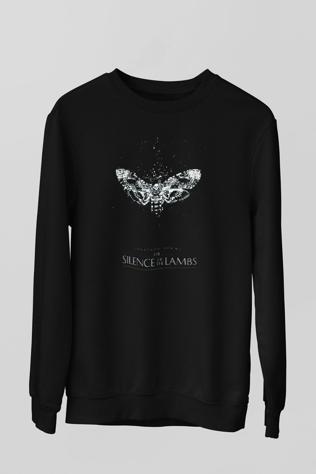 Silence of the Lambs Siyah Unisex Sweatshirt
