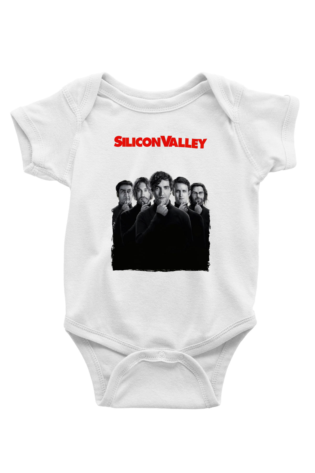 Silicon Valley Beyaz Bebek Body - Zıbın