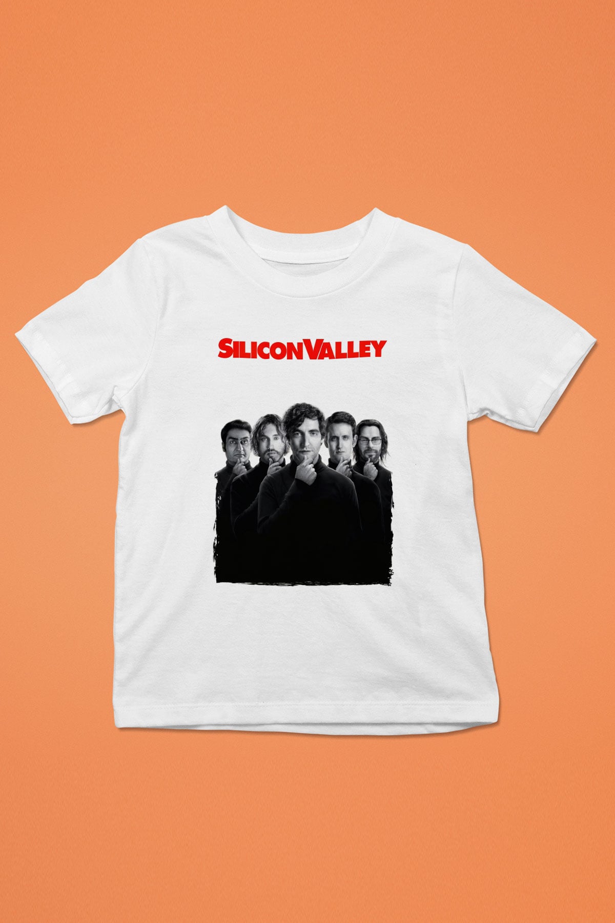 Silicon Valley Beyaz Unisex Çocuk Tişört