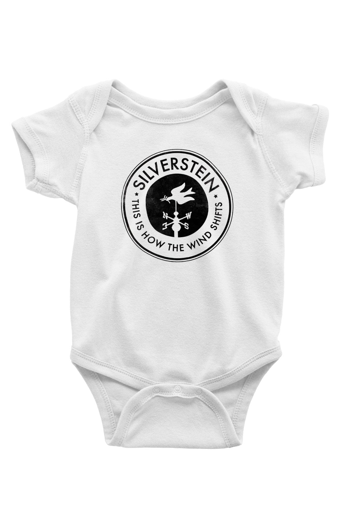 Silverstein Baskılı Beyaz Unisex Bebek Body - Zıbın