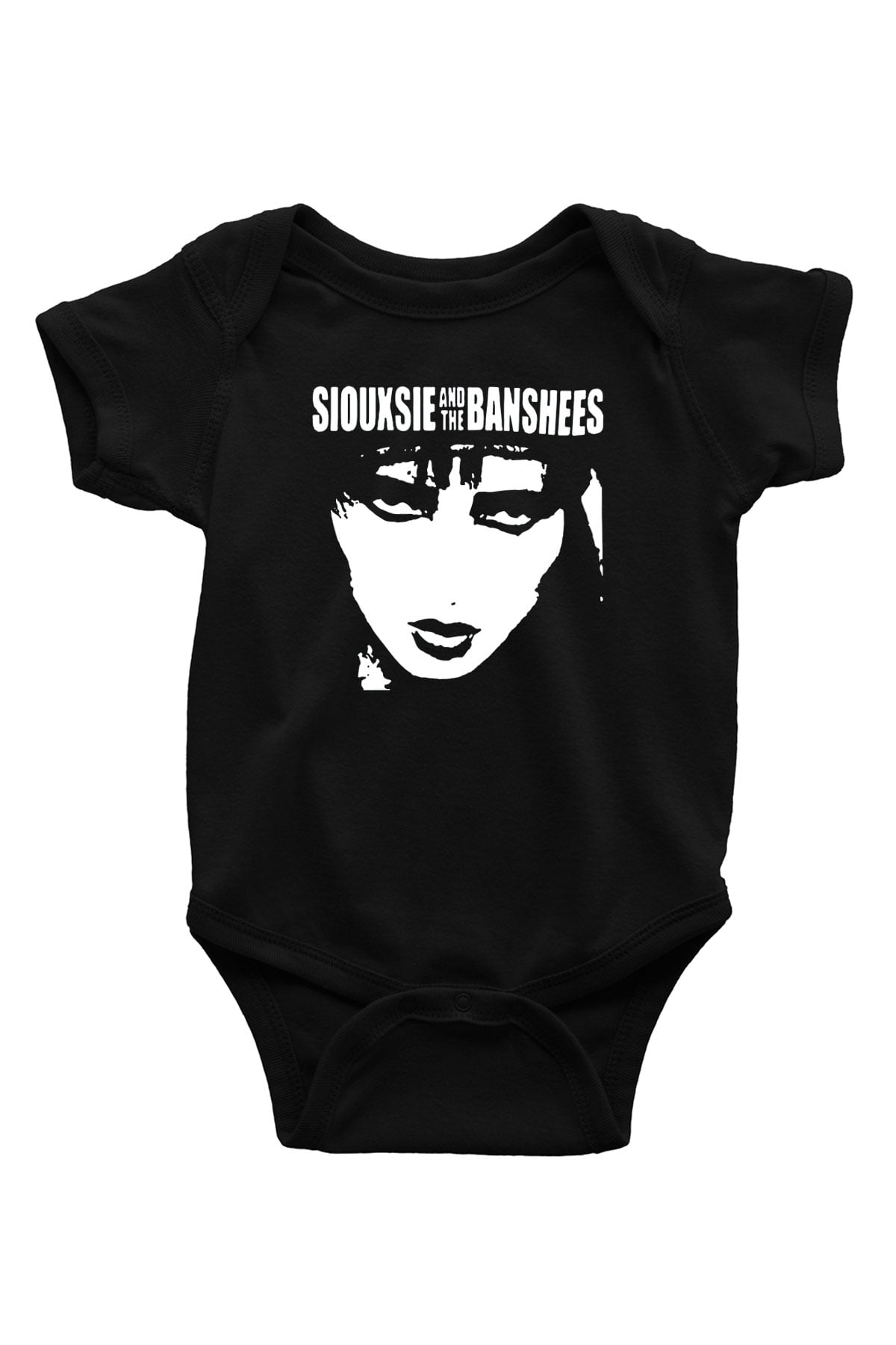 Siouxsie and the Banshees Baskılı Siyah Bebek Body - Zıbın
