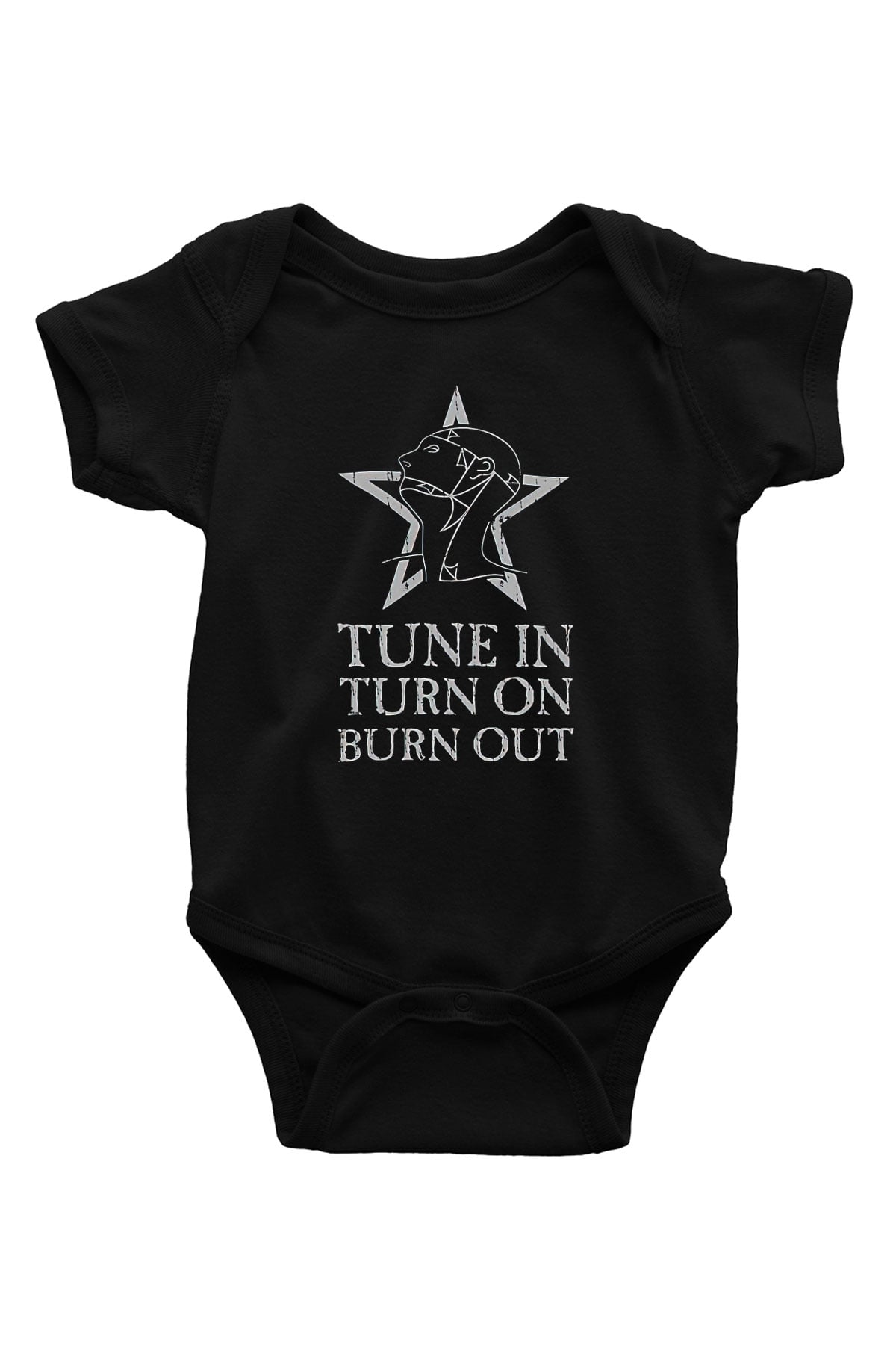 Sisters Of Mercy Baskılı Unisex Siyah Bebek Body - Zıbın