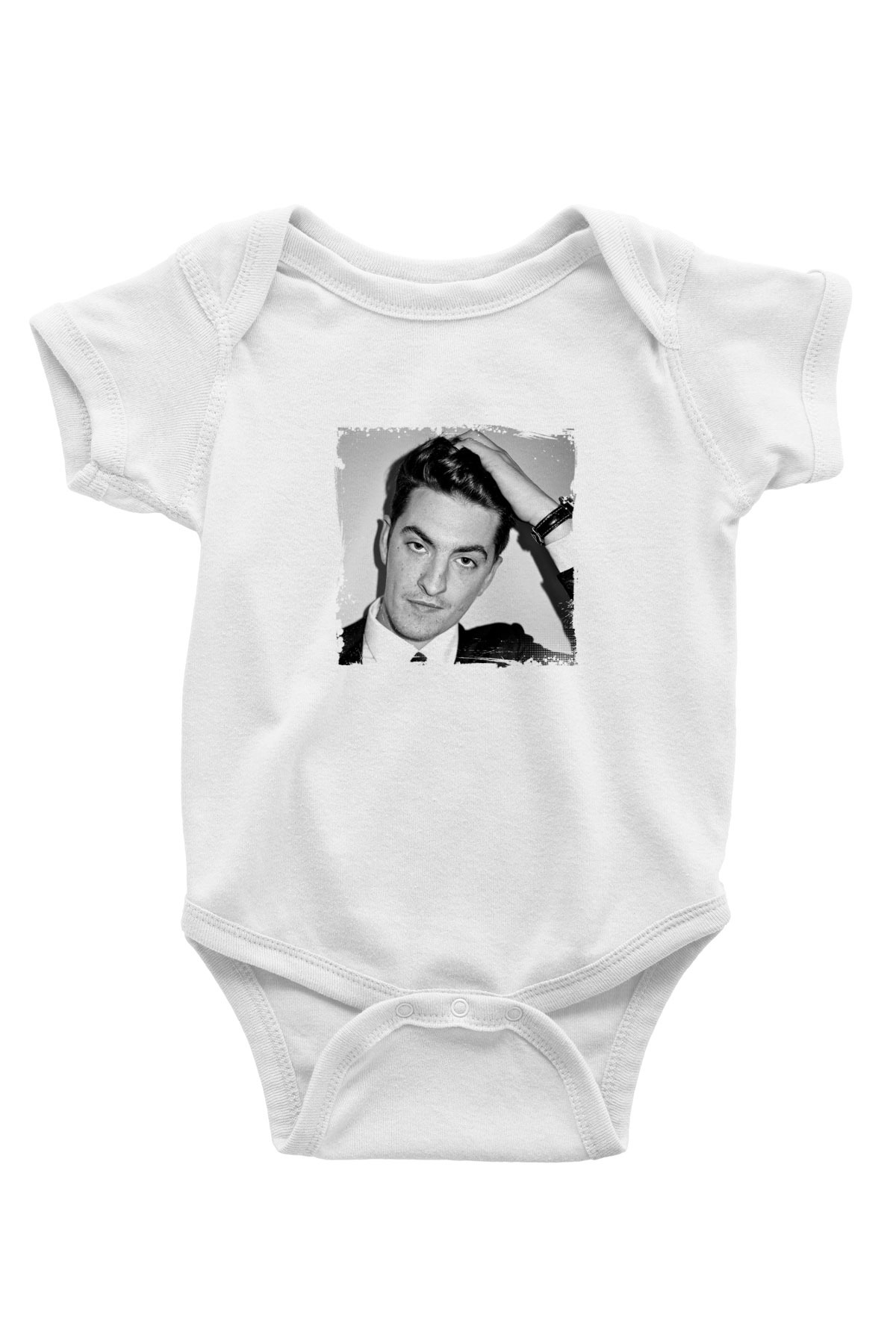 Skream Baskılı Beyaz Bebek Body - Zıbın
