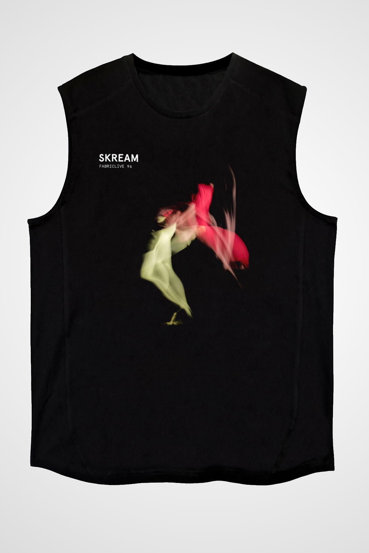 Skream Beyaz Unisex Kolsuz Tişört