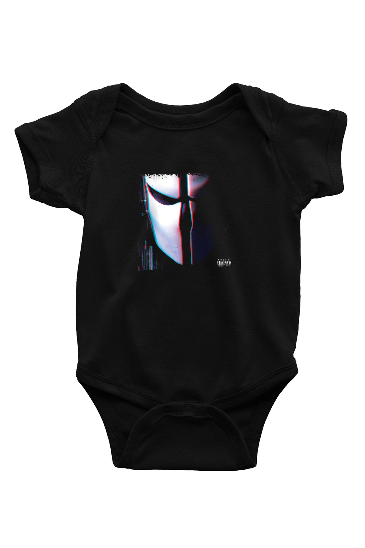 Skrillex Baskılı Unisex Siyah Bebek Body - Zıbın