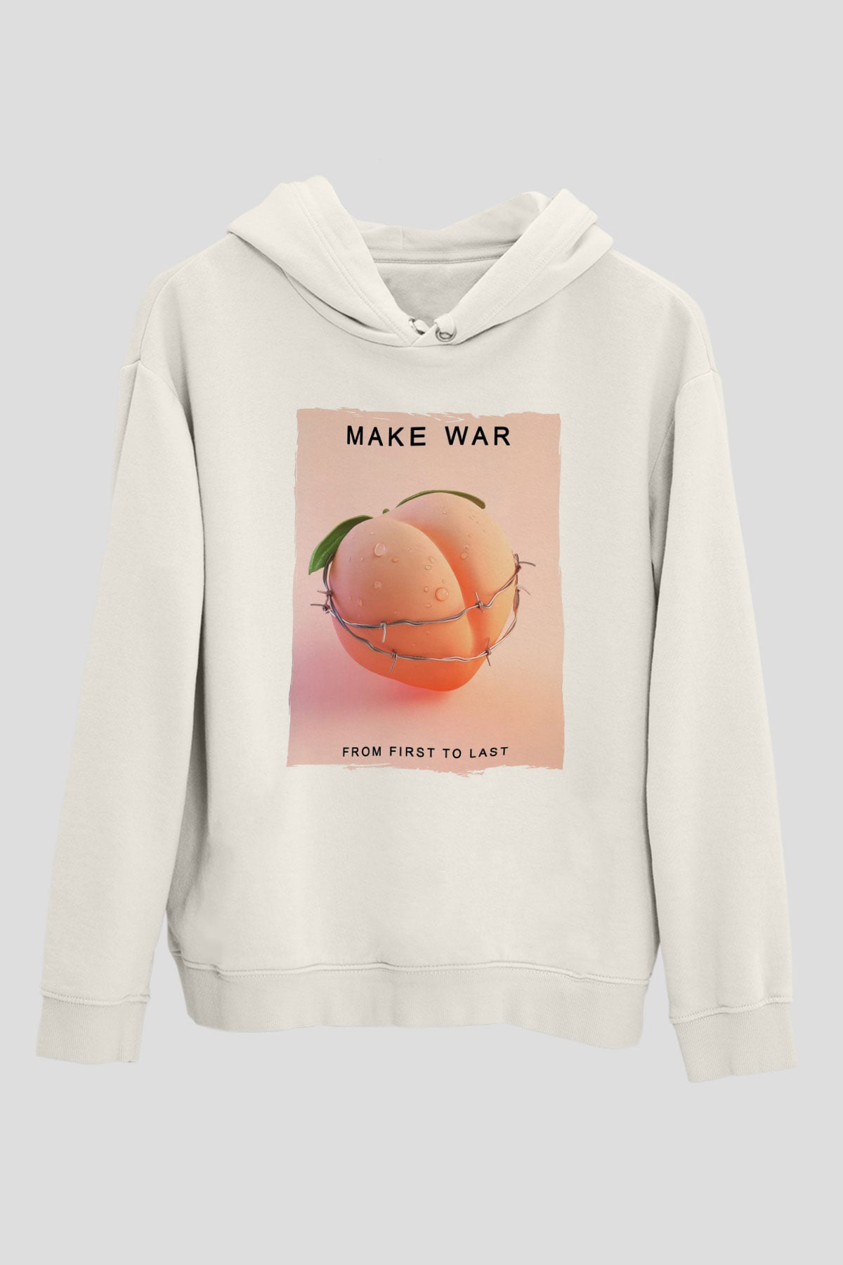 Skrillex Beyaz Unisex Kapüşonlu Sweatshirt