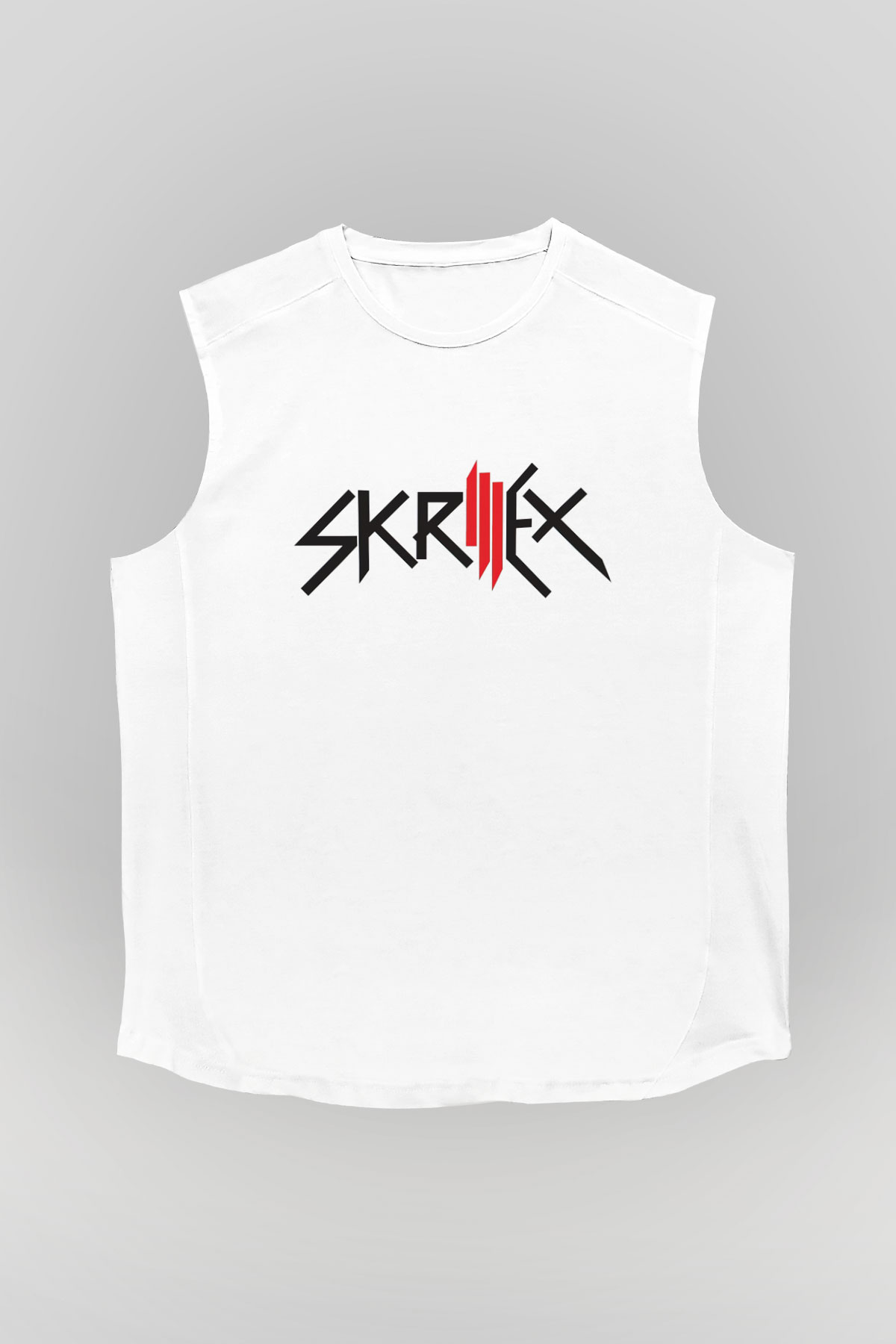Skrillex Beyaz Unisex Kolsuz Tişört