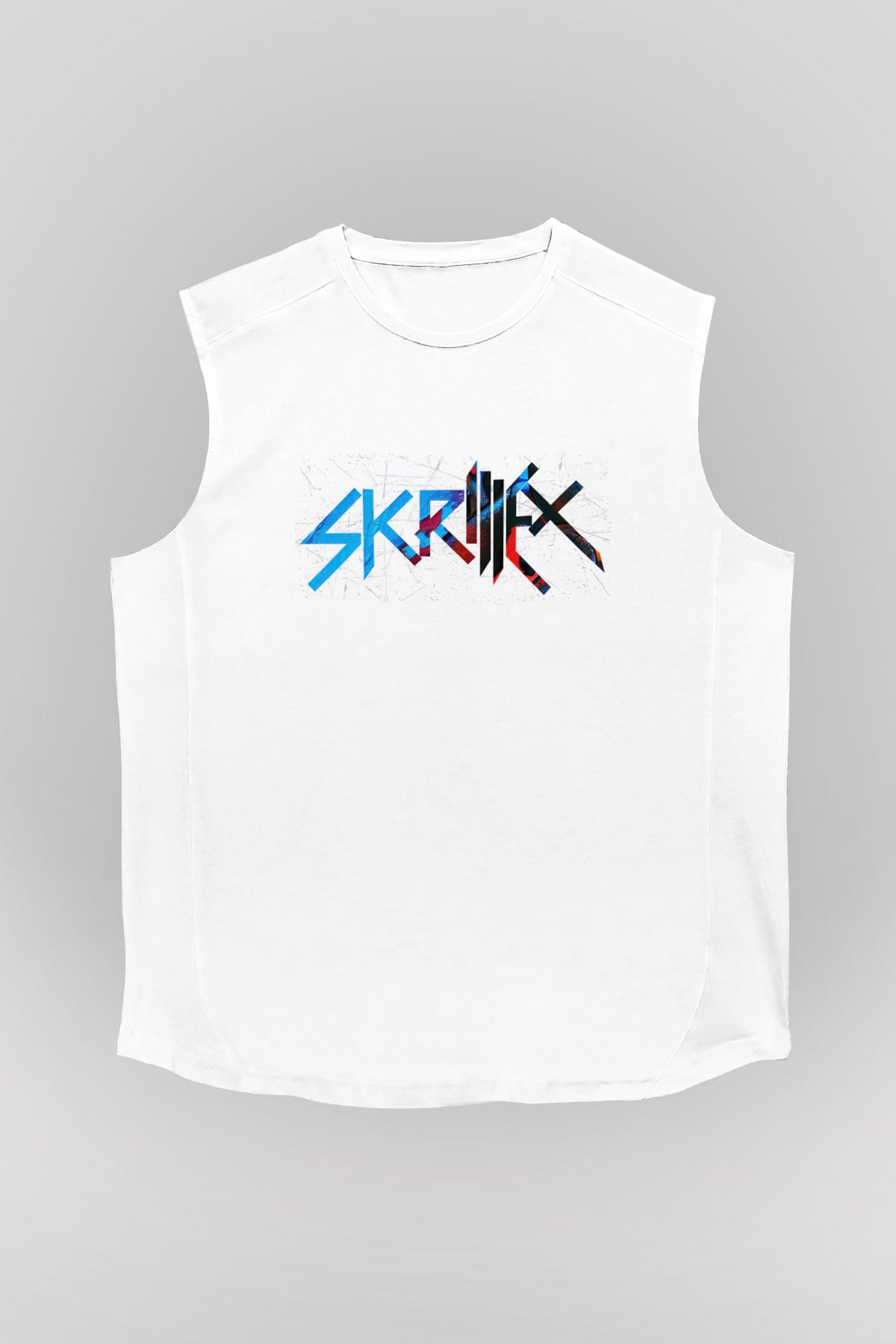 Skrillex Beyaz Unisex Kolsuz Tişört