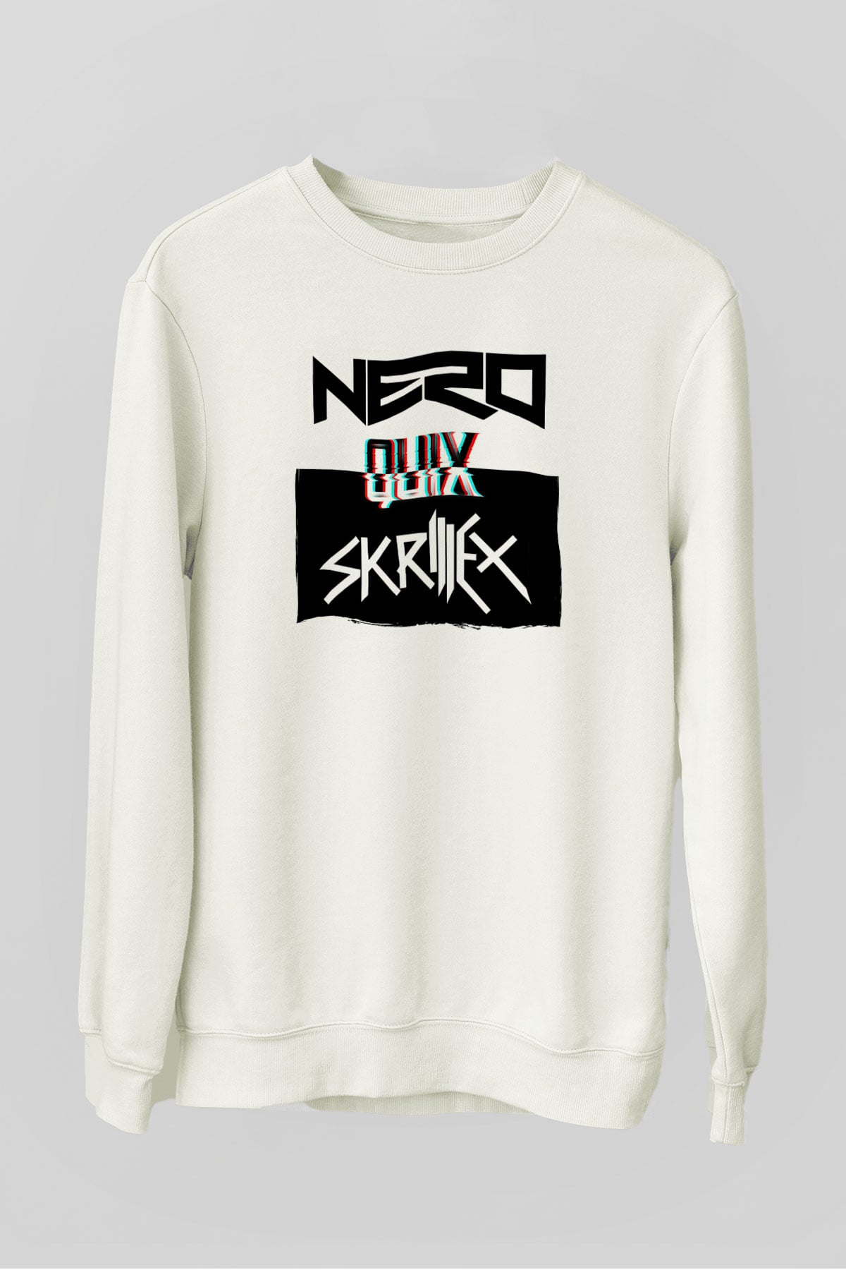 Skrillex Beyaz Unisex Sweatshirt