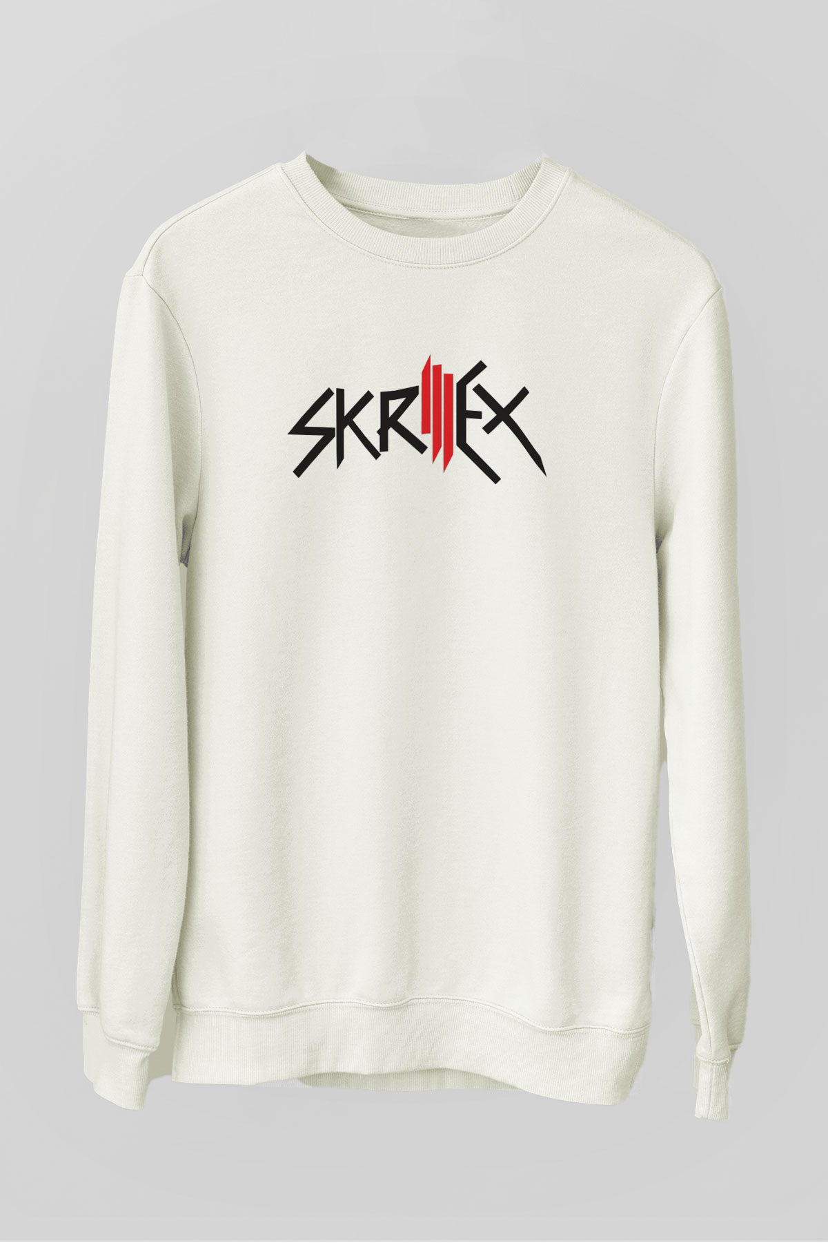 Skrillex Beyaz Unisex Sweatshirt