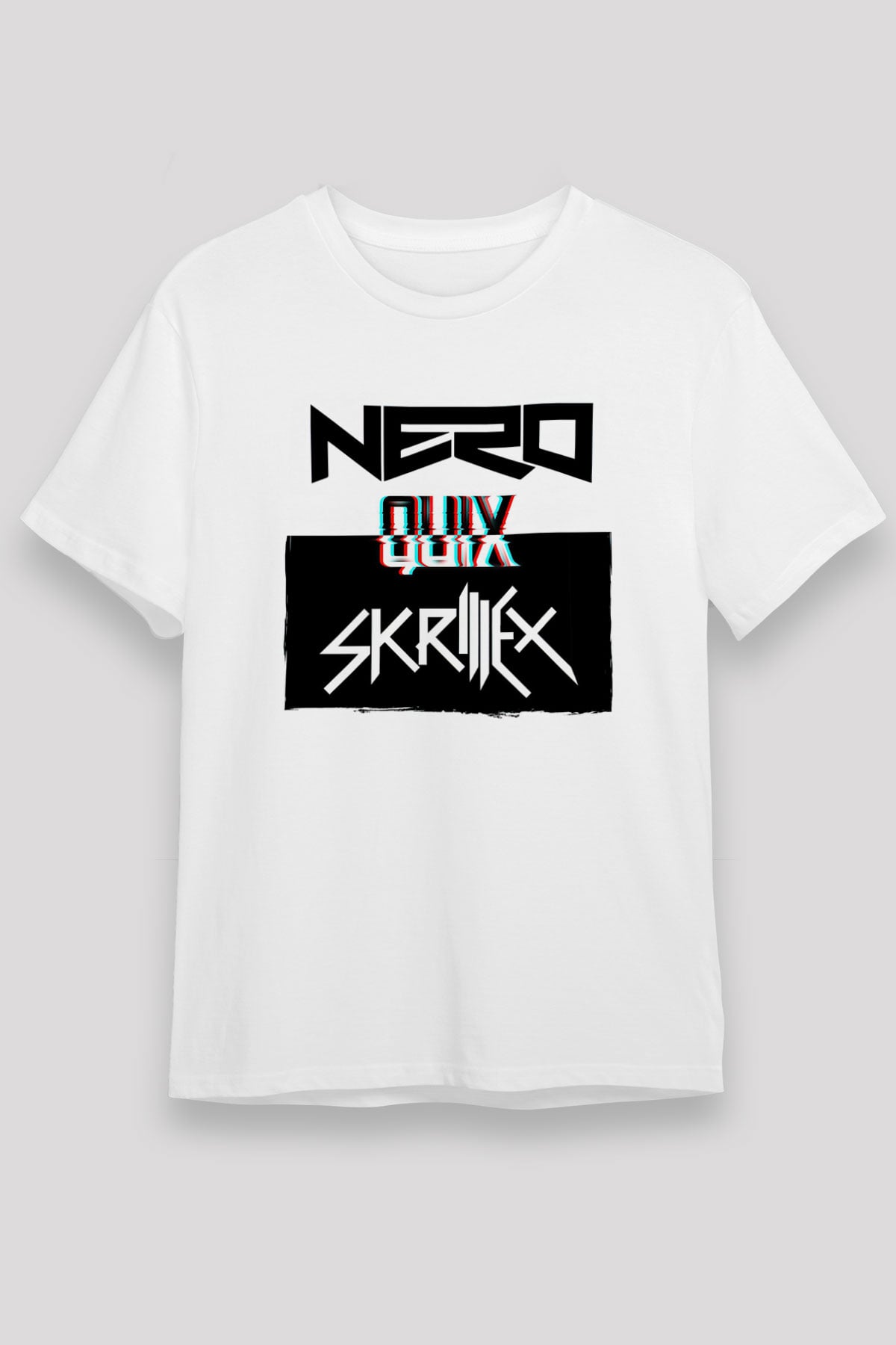 Skrillex Beyaz Unisex Tişört T-Shirt - TişörtFabrikası