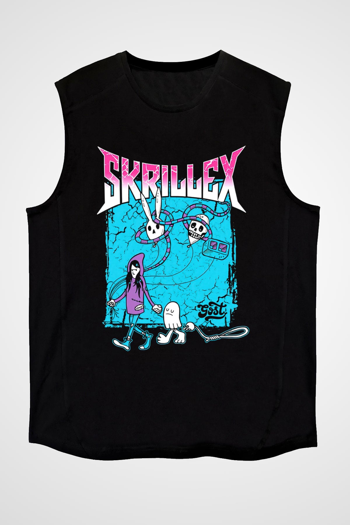 Skrillex Siyah Unisex Kolsuz Tişört