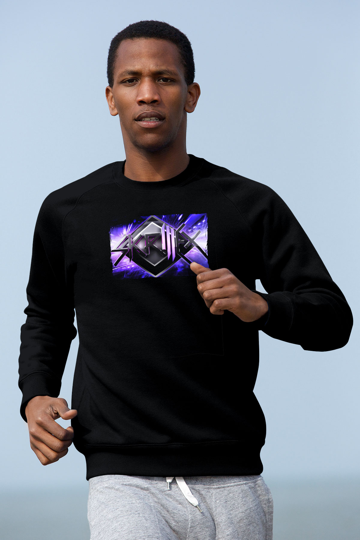 Skrillex Siyah Unisex Sweatshirt