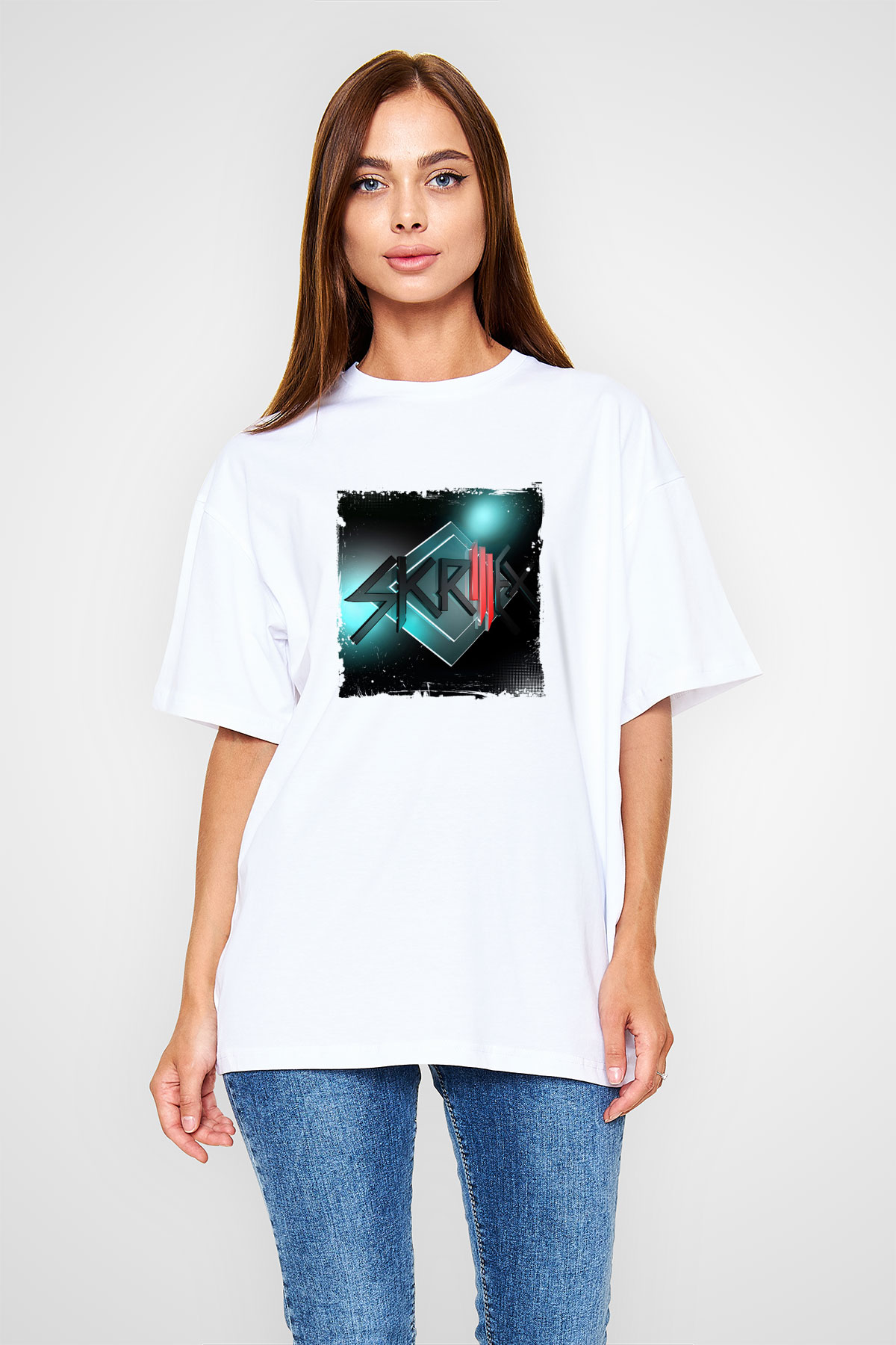 SkrillexBaskılı Beyaz Tişört