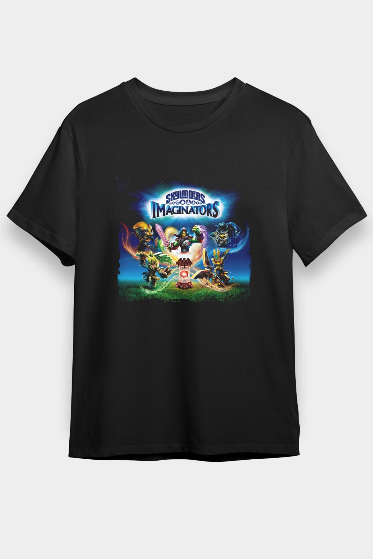 Skylanders Siyah Unisex Tişört T-Shirt