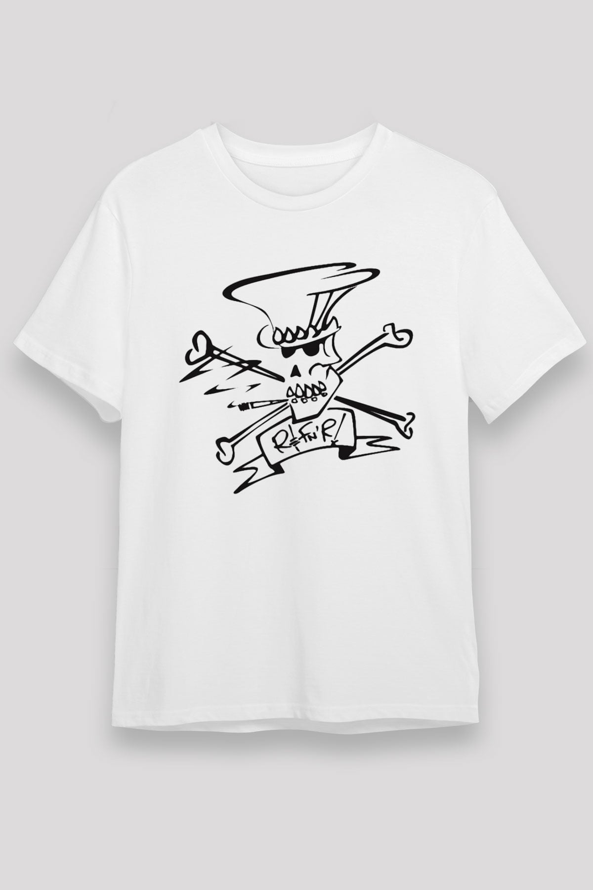 Slash Beyaz Unisex Tişört T-Shirt - TişörtFabrikası