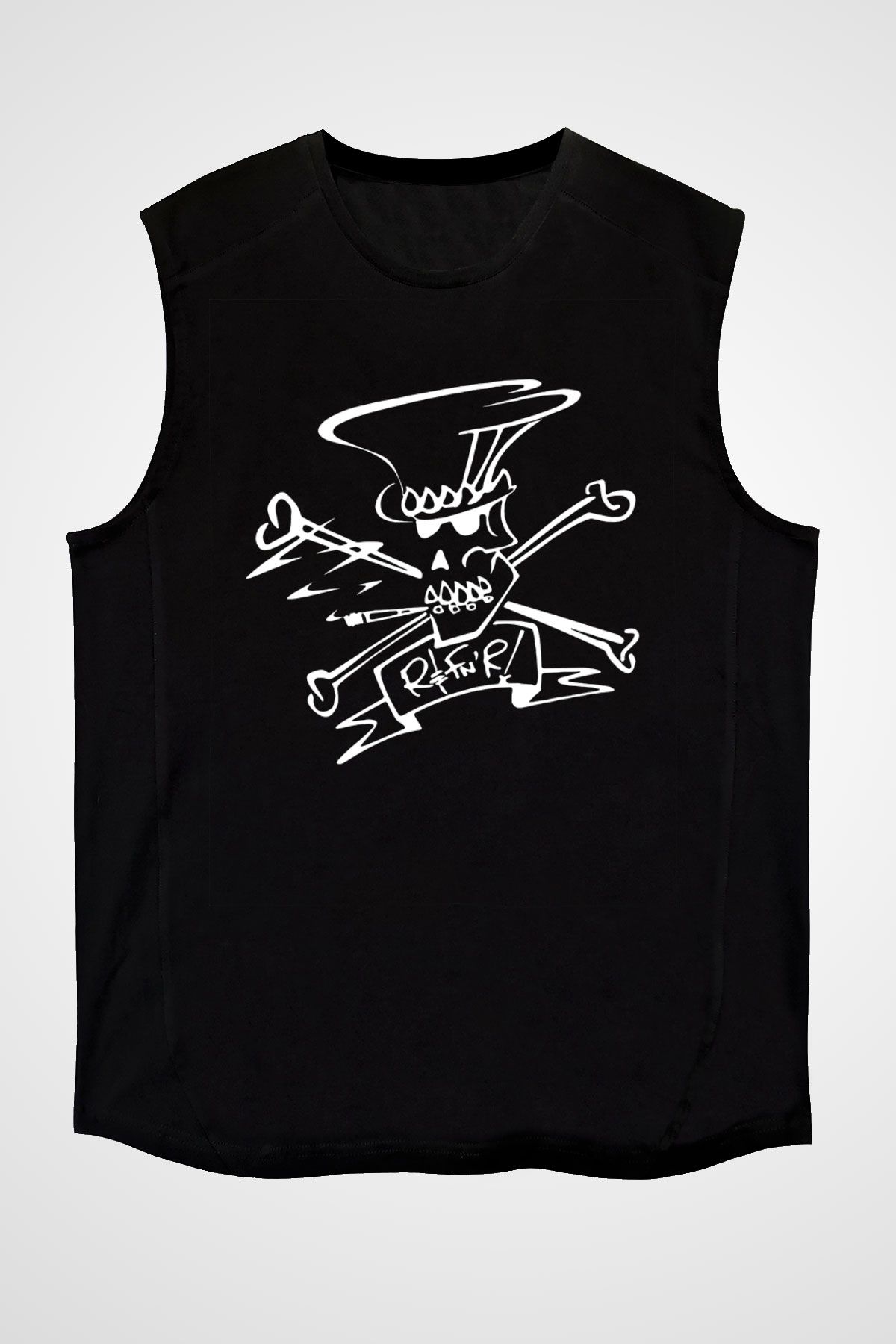 Slash Siyah Unisex Kolsuz Tişört