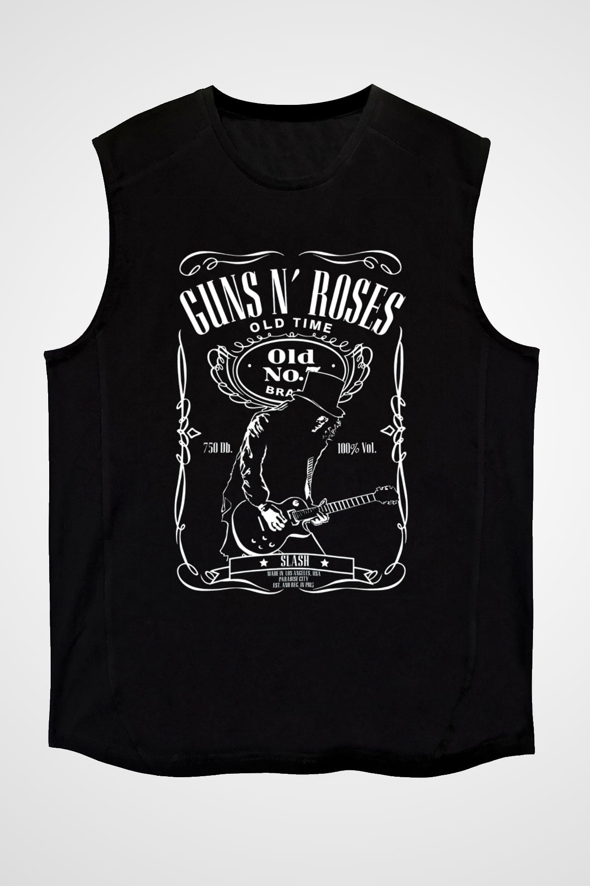 Slash Siyah Unisex Kolsuz Tişört