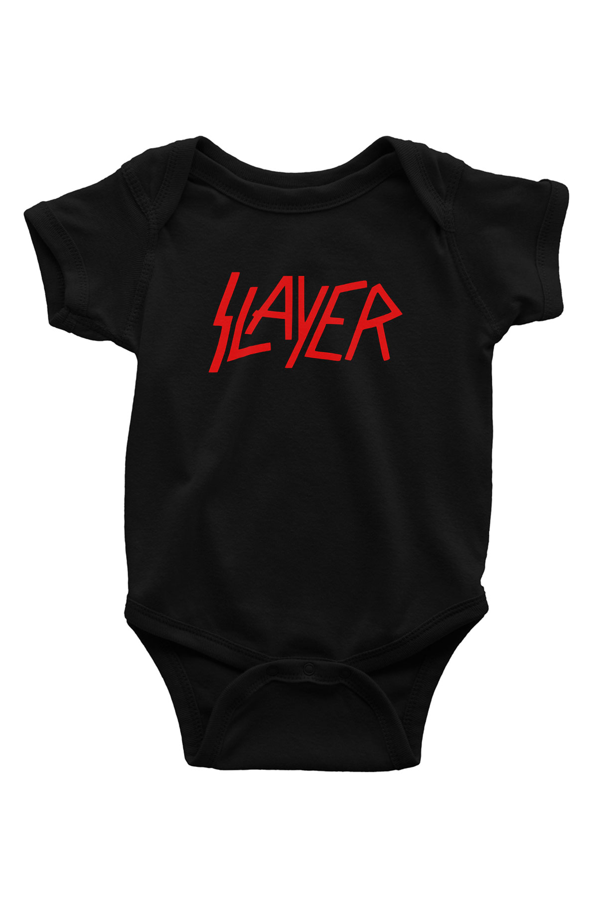 Slayer Baskılı Siyah Bebek Body - Zıbın