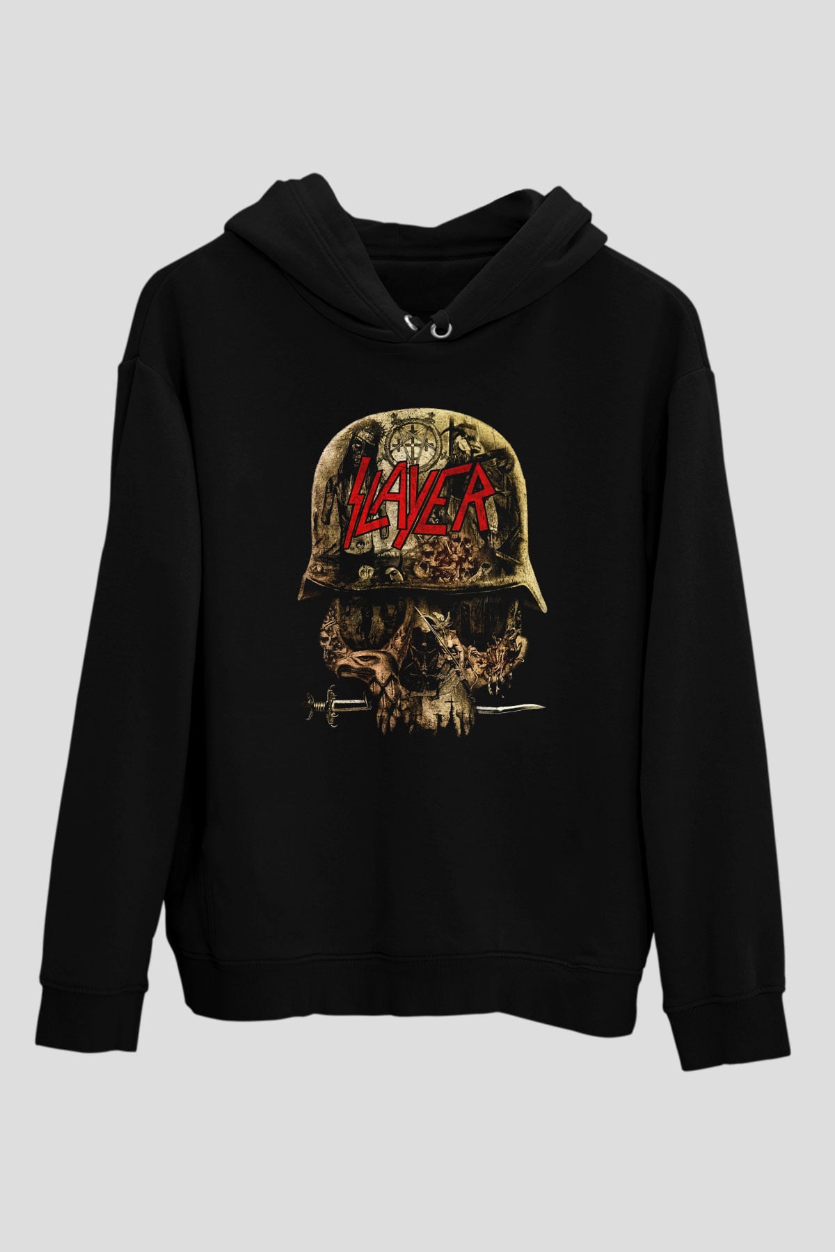 Slayer Siyah Unisex Kapşonlu Sweatshirt