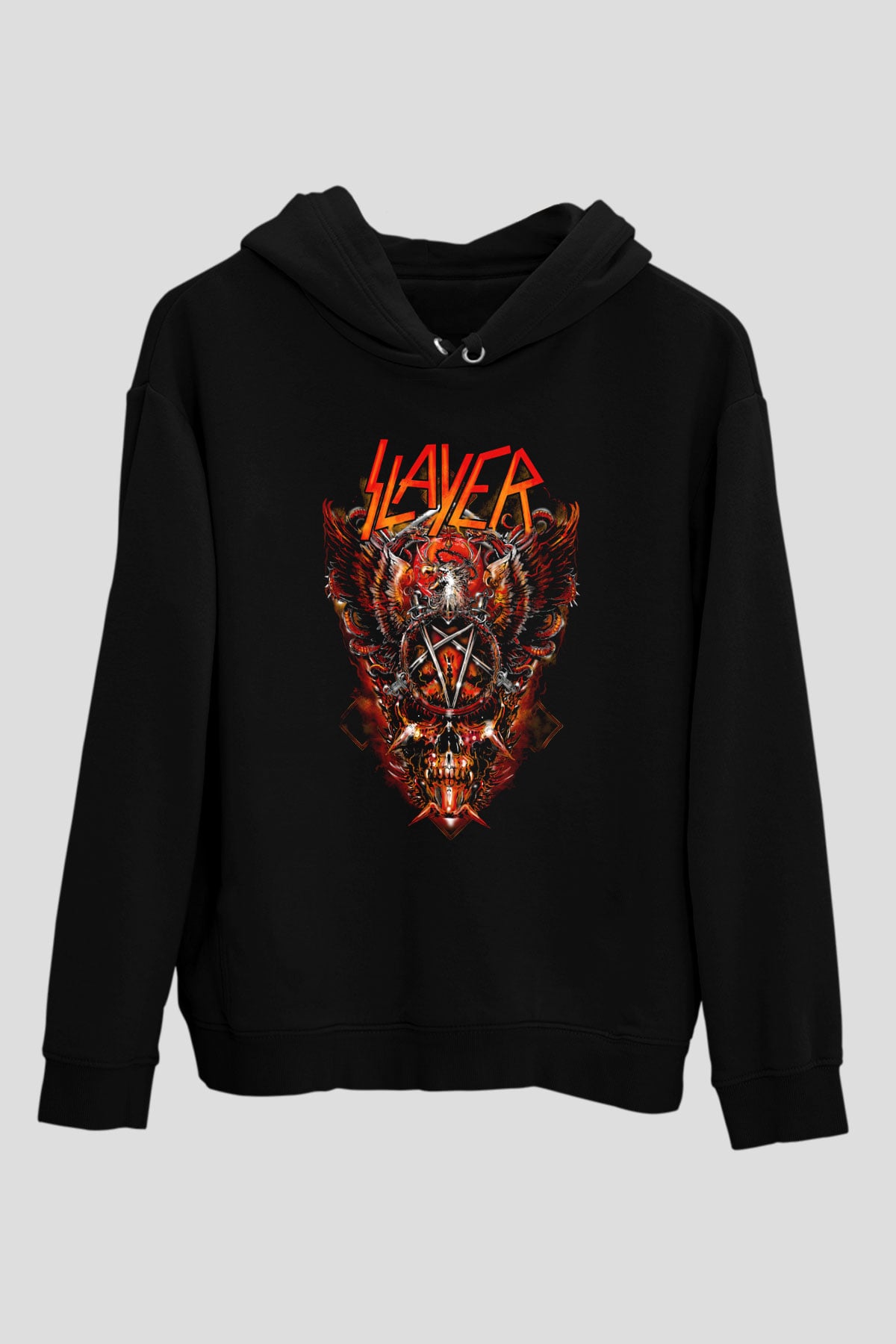 Slayer Siyah Unisex Kapşonlu Sweatshirt