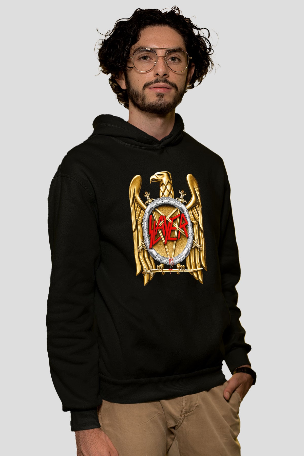 Slayer Siyah Unisex Kapşonlu Sweatshirt